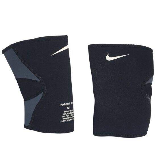 Nike Pro Neoprene Knee Sleeves M Black & Grey Max Support Football 2 Sleeves - Picture 5 of 5